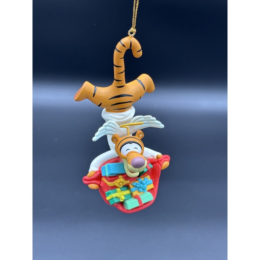 DCA Disney Winnie the Pooh Tiger "TIGGER" Angel Christmas Ornament Grolier resin